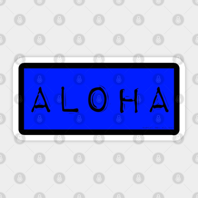 Aloha Label Maker (blue) by Hawaii Nei All Day Sticker by hawaiineiallday